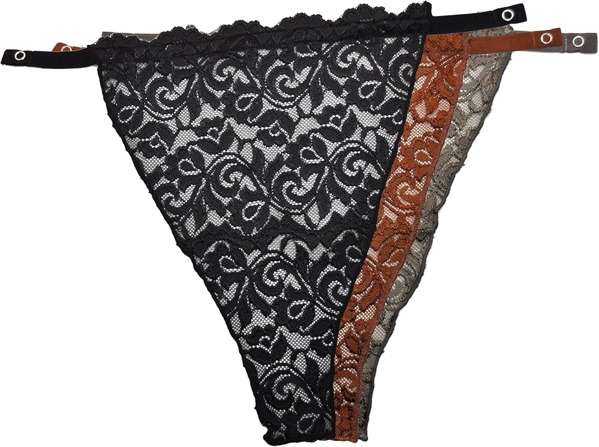 Black - Gray - Brown. (Full Lace 3 pack)
