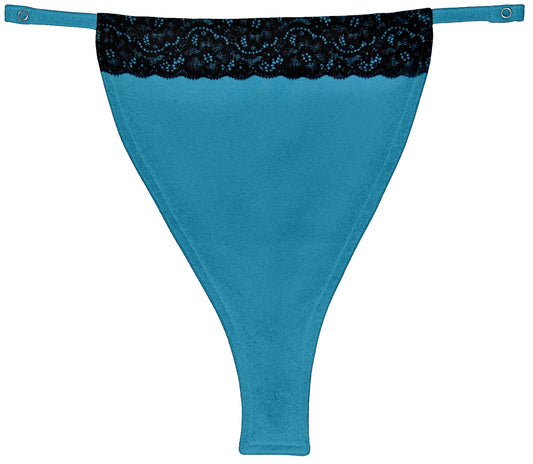 Aqua Blue (Black Lace Edge - Fina Collection)