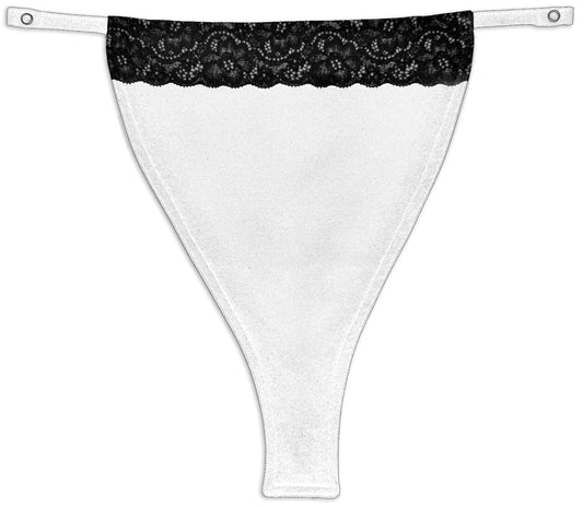 White (Black Lace Edge - Fina Collection)