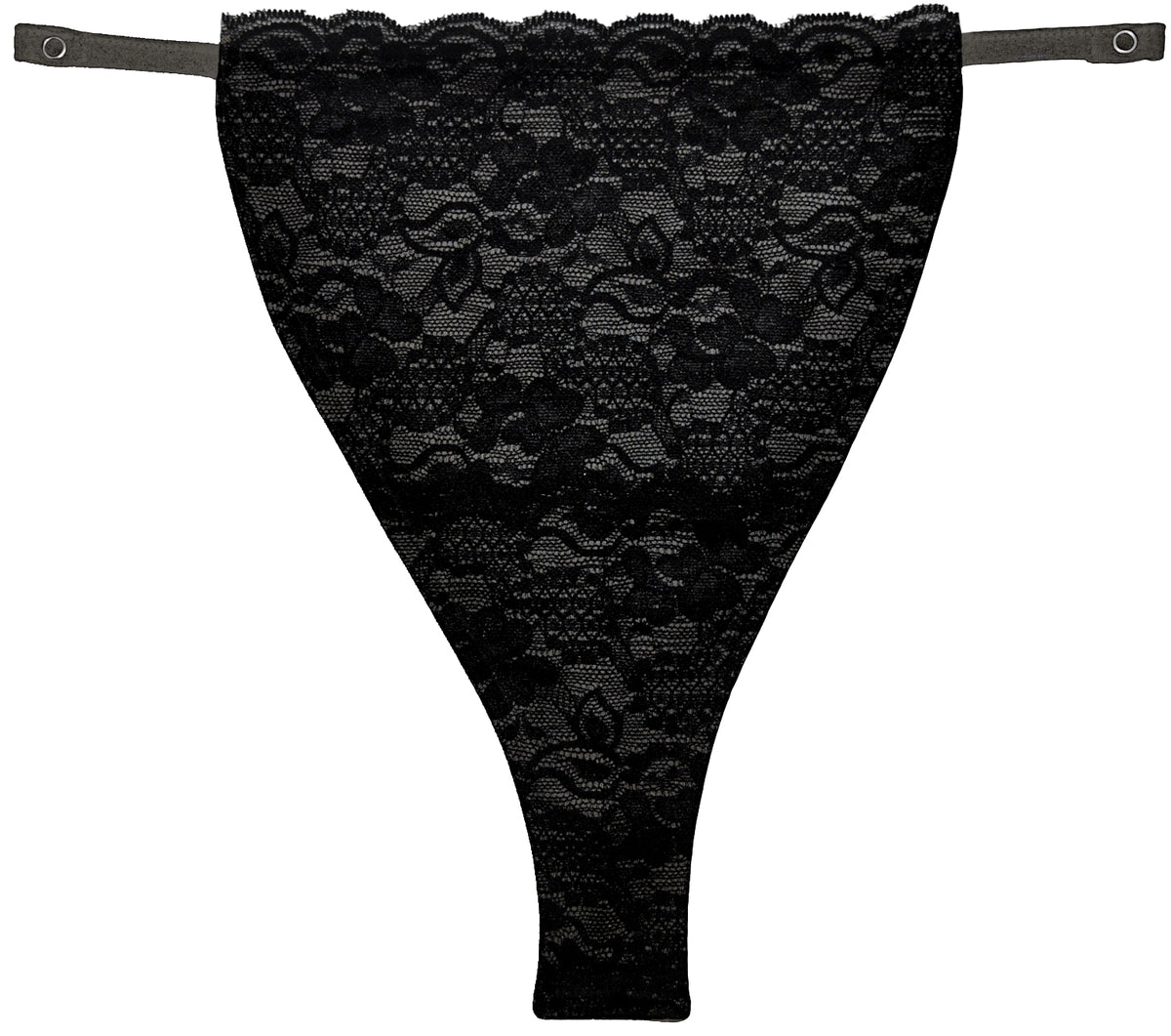 Black on Gray (Lady Lace - Fina Collection)