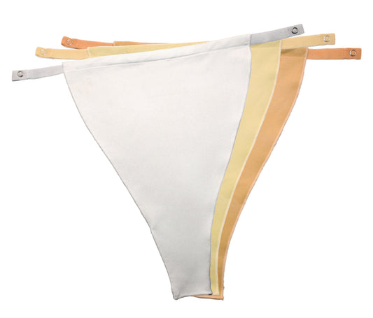White - Crème - Nude. (Solid 3 pack)